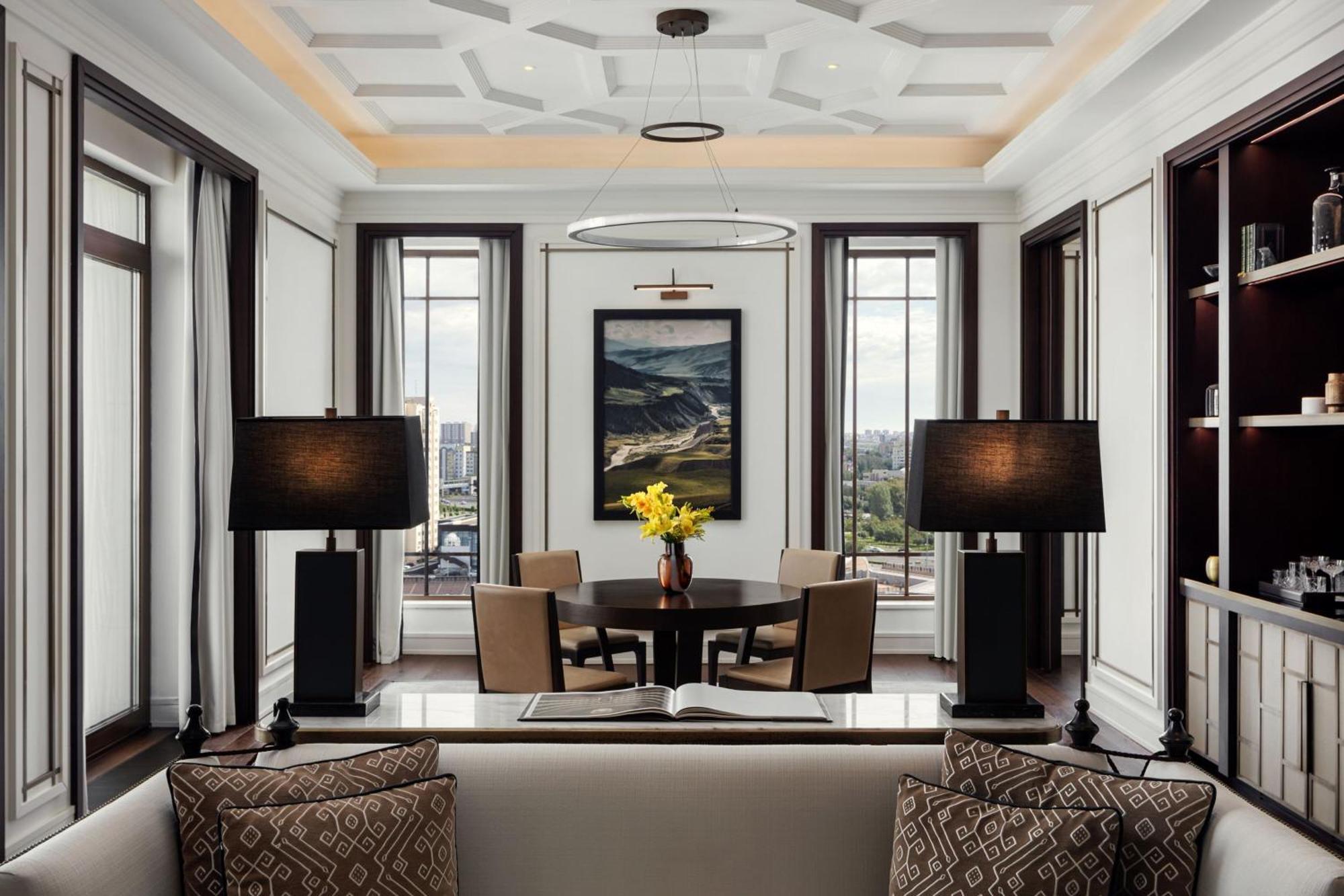 The St. Regis Astana Hotel Eksteriør billede A living room at The Ritz-Carlton, Boston
